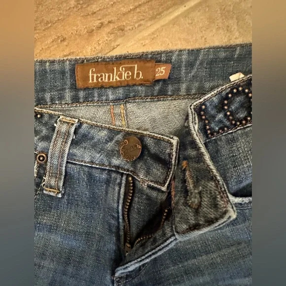 F rankie Ｂ　Make Love Not War Jeans COPY - Frankie B. Brand Make Love Not War jeans size 25